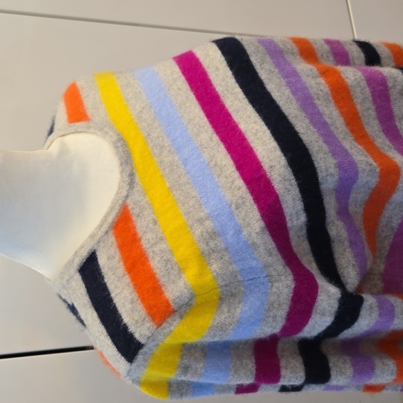 Charter Club Luxury Cashmere Striped Crewneck Sweater Size Large - Picture 5 of 8